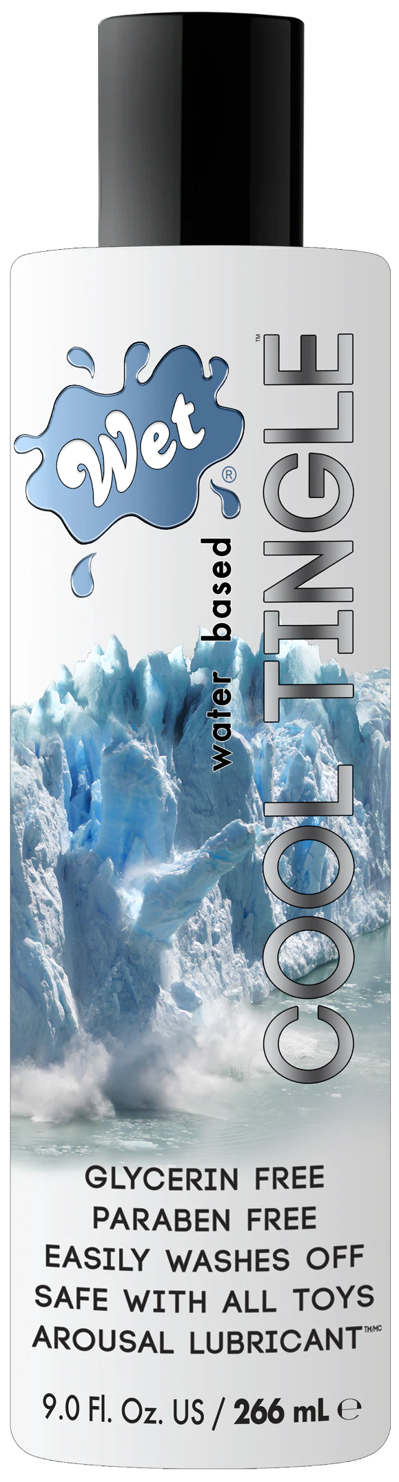 Cool Tingle Water Based 9 Fl. oz./148mL – Rechargeable, Discreet, Intimate Wellness Accessory – Quiet, Rechargeable, Waterproof, Couples & Solo Use, Discreet Intimate Wellness Accessory