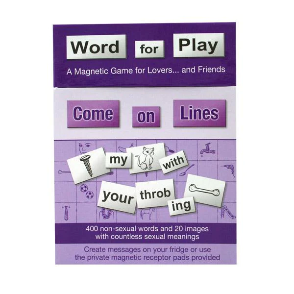 Word for Play - Come on Lines – Rechargeable, Discreet, Intimate Wellness Accessory – Quiet, Rechargeable, Waterproof, Couples & Solo Use, Discreet Intimate Wellness Accessory