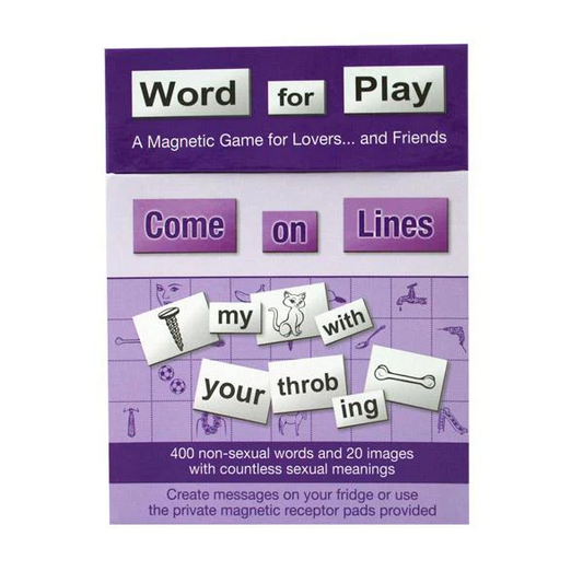 Word for Play - Come on Lines – Rechargeable, Discreet, Intimate Wellness Accessory – Quiet, Rechargeable, Waterproof, Couples & Solo Use, Discreet Intimate Wellness Accessory