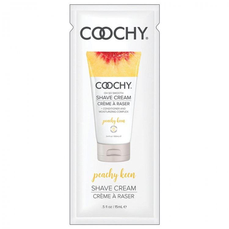 Shave CreamPeachy Keen 0.5 fl oz  |  15mL - FOIL – Rechargeable, Discreet, Intimate Wellness Accessory – Quiet, Rechargeable, Waterproof, Couples & Solo Use, Discreet Intimate Wellness Accessory