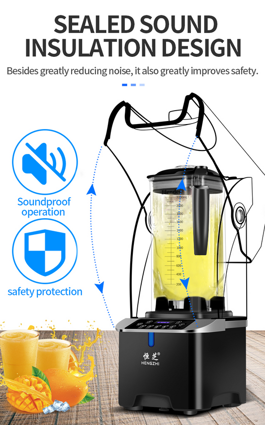 Commercial Smoothie Maker Blender Sound Insulation ice Crusher – Rechargeable, Discreet, Intimate Wellness Accessory – Quiet, Rechargeable, Waterproof, Couples & Solo Use, Discreet Intimate Wellness Accessory