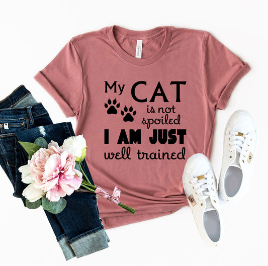 DT0175 My Cat Is Not Spoiled Shirt – Rechargeable, Discreet, Intimate Wellness Accessory – Quiet, Rechargeable, Waterproof, Couples & Solo Use, Discreet Intimate Wellness Accessory