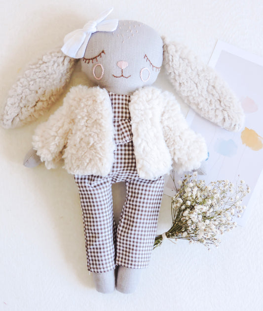 Rabbit Cloth Doll ,Baby Shower Gifts – Rechargeable, Discreet, Intimate Wellness Accessory – Quiet, Rechargeable, Waterproof, Couples & Solo Use, Discreet Intimate Wellness Accessory