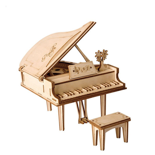 Piano Toys 3D Wooden Puzzle for Children – Rechargeable, Discreet, Intimate Wellness Accessory – Quiet, Rechargeable, Waterproof, Couples & Solo Use, Discreet Intimate Wellness Accessory