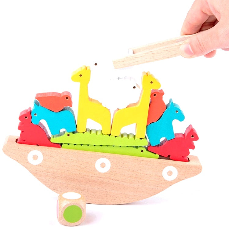 Wooden Blocks Balance Animal Game Toys for Children Montessori – Rechargeable, Discreet, Intimate Wellness Accessory – Quiet, Rechargeable, Waterproof, Couples & Solo Use, Discreet Intimate Wellness Accessory