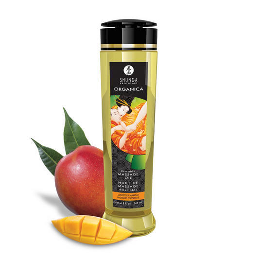 Massage Oils - ORGANICA - Luscious Mango - NEW – Rechargeable, Discreet, Intimate Wellness Accessory – Quiet, Rechargeable, Waterproof, Couples & Solo Use, Discreet Intimate Wellness Accessory