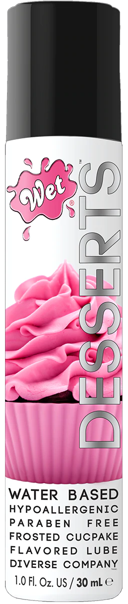 Desserts™ Frosted Cupcake 1 Fl. Oz./30mL – Rechargeable, Discreet, Intimate Wellness Accessory – Quiet, Rechargeable, Waterproof, Couples & Solo Use, Discreet Intimate Wellness Accessory