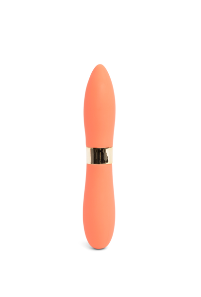 DOUBLE ENDED DEUX BULLET - CORAL – Rechargeable, Discreet, Intimate Wellness Accessory – Quiet, Rechargeable, Waterproof, Couples & Solo Use, Discreet Intimate Wellness Accessory