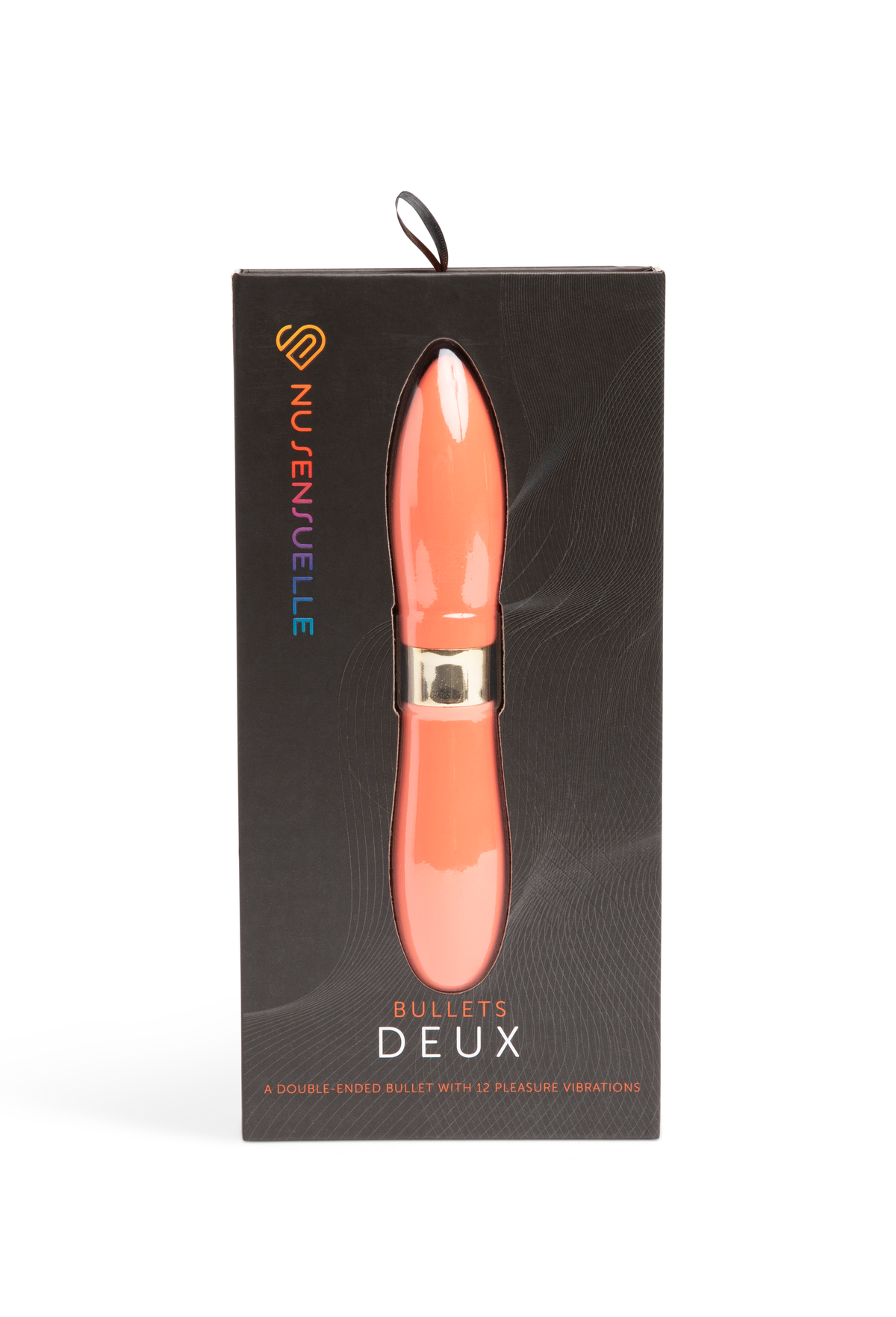 DOUBLE ENDED DEUX BULLET - CORAL – Rechargeable, Discreet, Intimate Wellness Accessory – Quiet, Rechargeable, Waterproof, Couples & Solo Use, Discreet Intimate Wellness Accessory