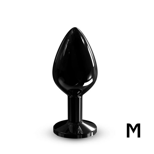 DIAMOND PLUG BLACK M – Rechargeable, Discreet, Intimate Wellness Accessory – Quiet, Rechargeable, Waterproof, Couples & Solo Use, Discreet Intimate Wellness Accessory