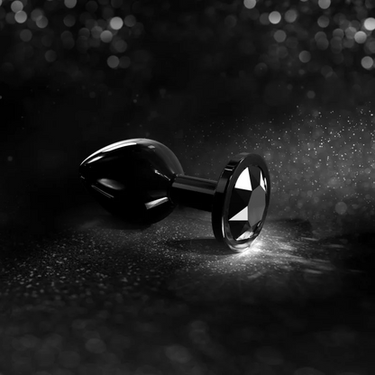 DIAMOND PLUG BLACK M – Rechargeable, Discreet, Intimate Wellness Accessory – Quiet, Rechargeable, Waterproof, Couples & Solo Use, Discreet Intimate Wellness Accessory