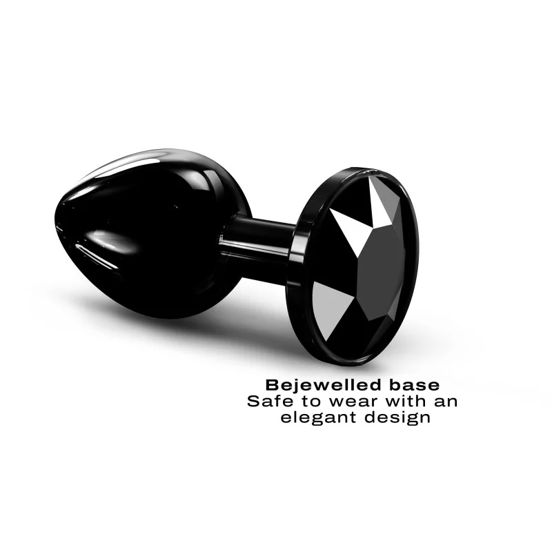 DIAMOND PLUG BLACK M – Rechargeable, Discreet, Intimate Wellness Accessory – Quiet, Rechargeable, Waterproof, Couples & Solo Use, Discreet Intimate Wellness Accessory