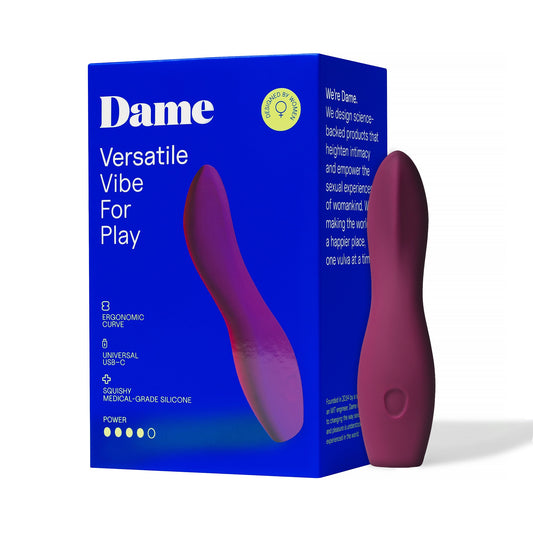 Dip - Plum – Rechargeable, Discreet, Intimate Wellness Accessory – Quiet, Rechargeable, Waterproof, Couples & Solo Use, Discreet Intimate Wellness Accessory