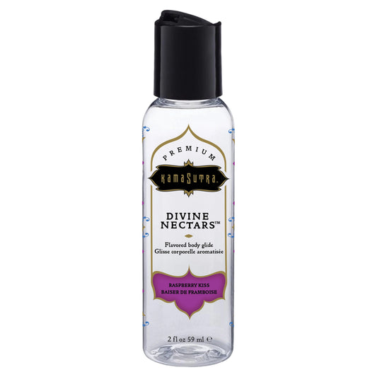Divine Nectars Flavored Body Glide Raspberry Kiss 2 fl oz – Rechargeable, Discreet, Intimate Wellness Accessory – Quiet, Rechargeable, Waterproof, Couples & Solo Use, Discreet Intimate Wellness Accessory