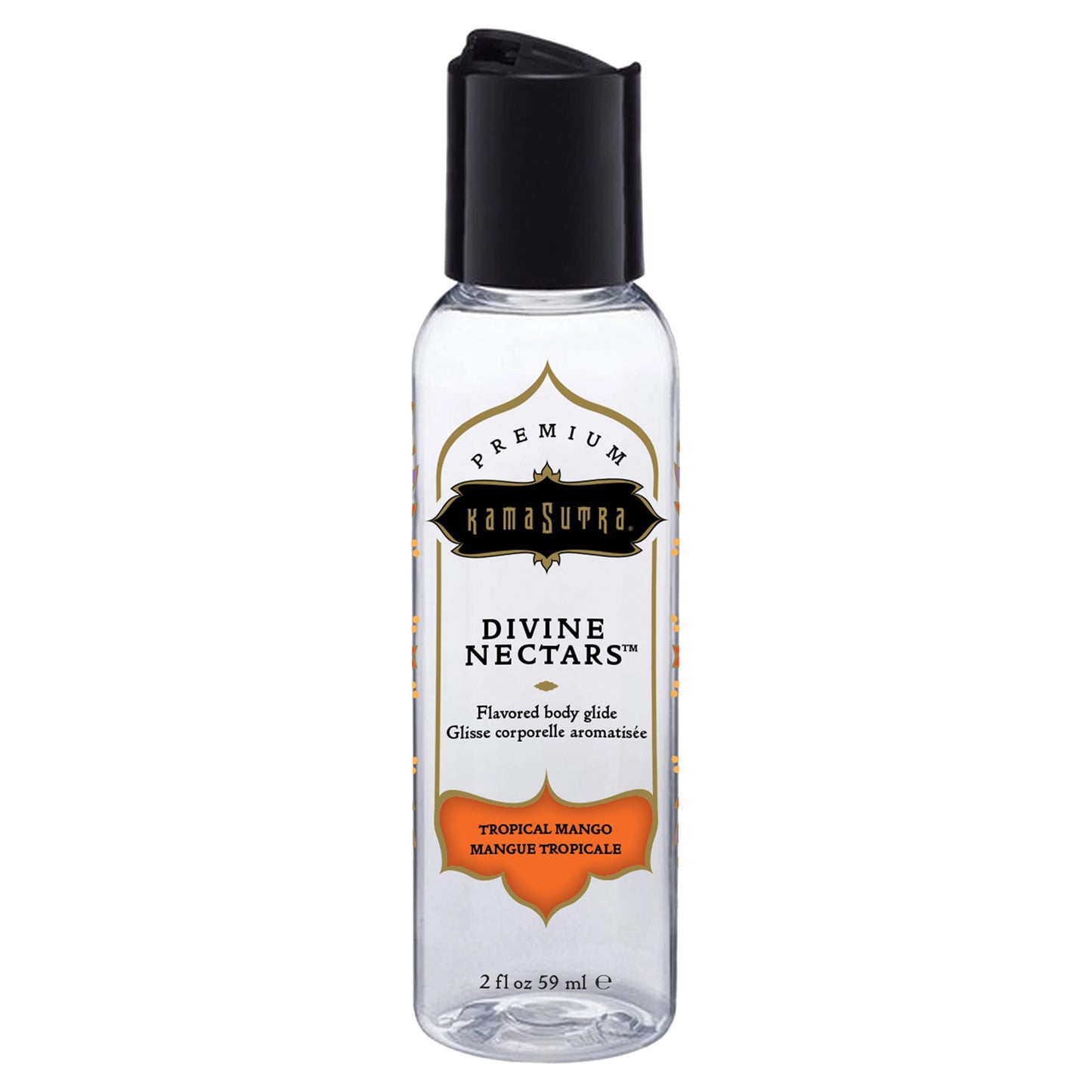 Divine Nectars Flavored Body Glide Tropical Mango 2 fl oz – Rechargeable, Discreet, Intimate Wellness Accessory – Quiet, Rechargeable, Waterproof, Couples & Solo Use, Discreet Intimate Wellness Accessory