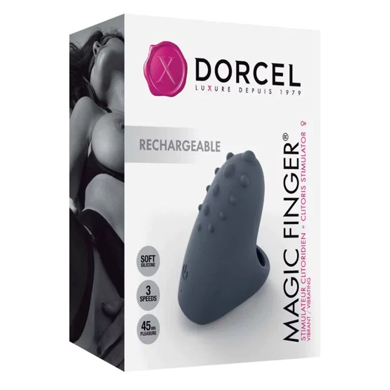 MAGIC FINGER RECHARGEABLE - GREY – Rechargeable, Discreet, Intimate Wellness Accessory – Quiet, Rechargeable, Waterproof, Couples & Solo Use, Discreet Intimate Wellness Accessory