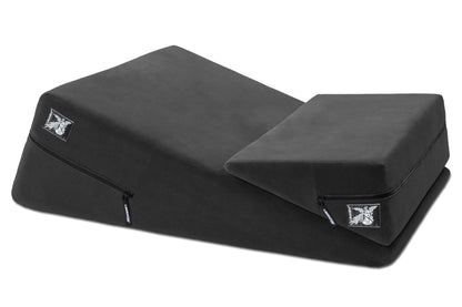 Wedge/Ramp Combo Black Microfiber – Rechargeable, Discreet, Intimate Wellness Accessory – Quiet, Rechargeable, Waterproof, Couples & Solo Use, Discreet Intimate Wellness Accessory