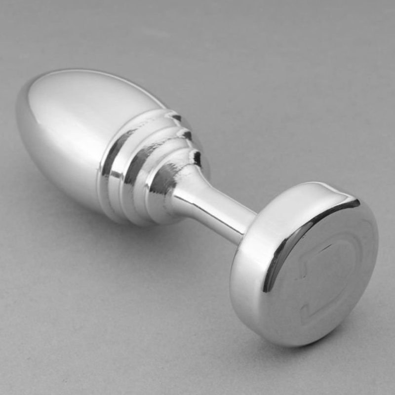 Butt Plug - Ribbed – Rechargeable, Discreet, Intimate Wellness Accessory – Quiet, Rechargeable, Waterproof, Couples & Solo Use, Discreet Intimate Wellness Accessory