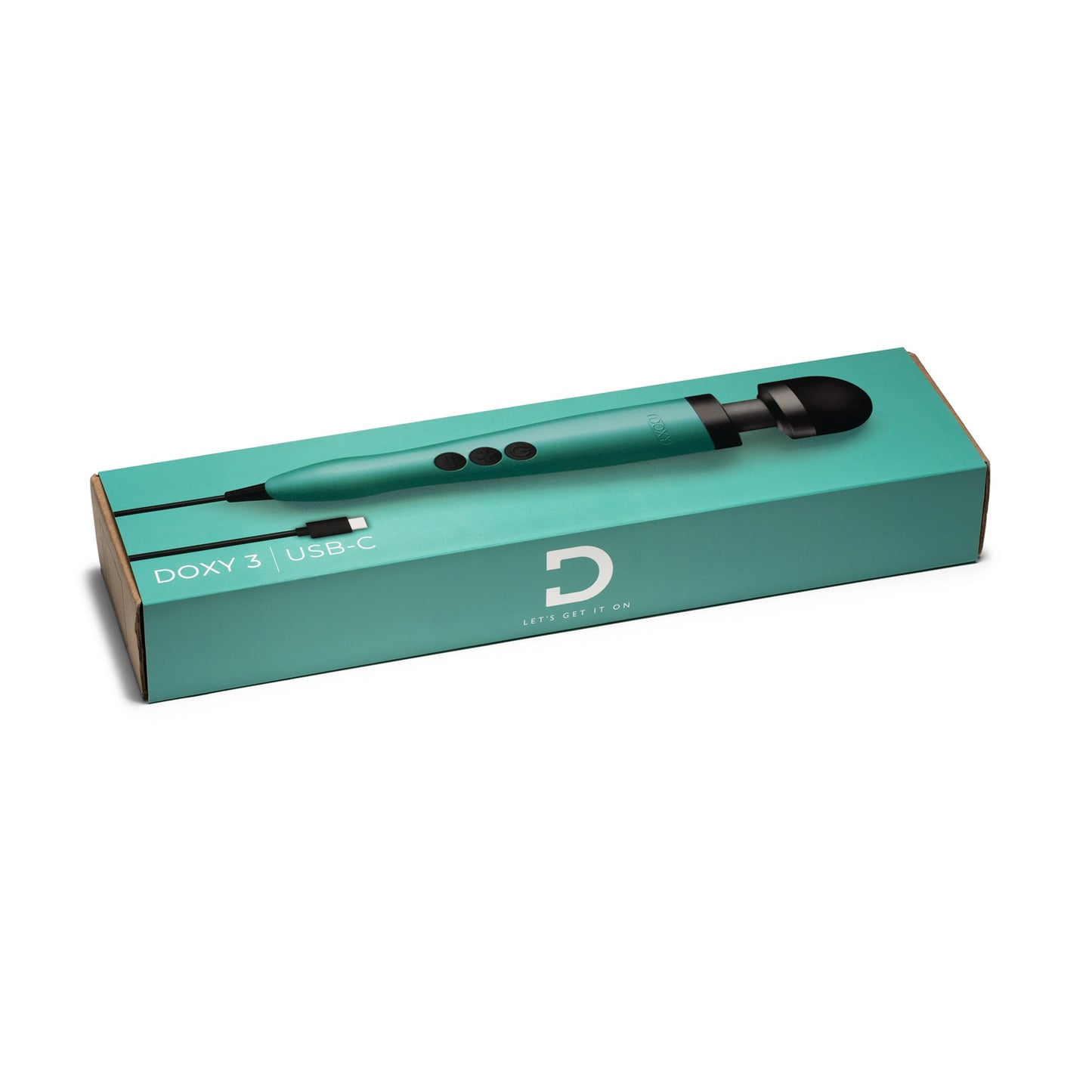 3 USB-C - Turquoise – Rechargeable, Discreet, Intimate Wellness Accessory – Quiet, Rechargeable, Waterproof, Couples & Solo Use, Discreet Intimate Wellness Accessory