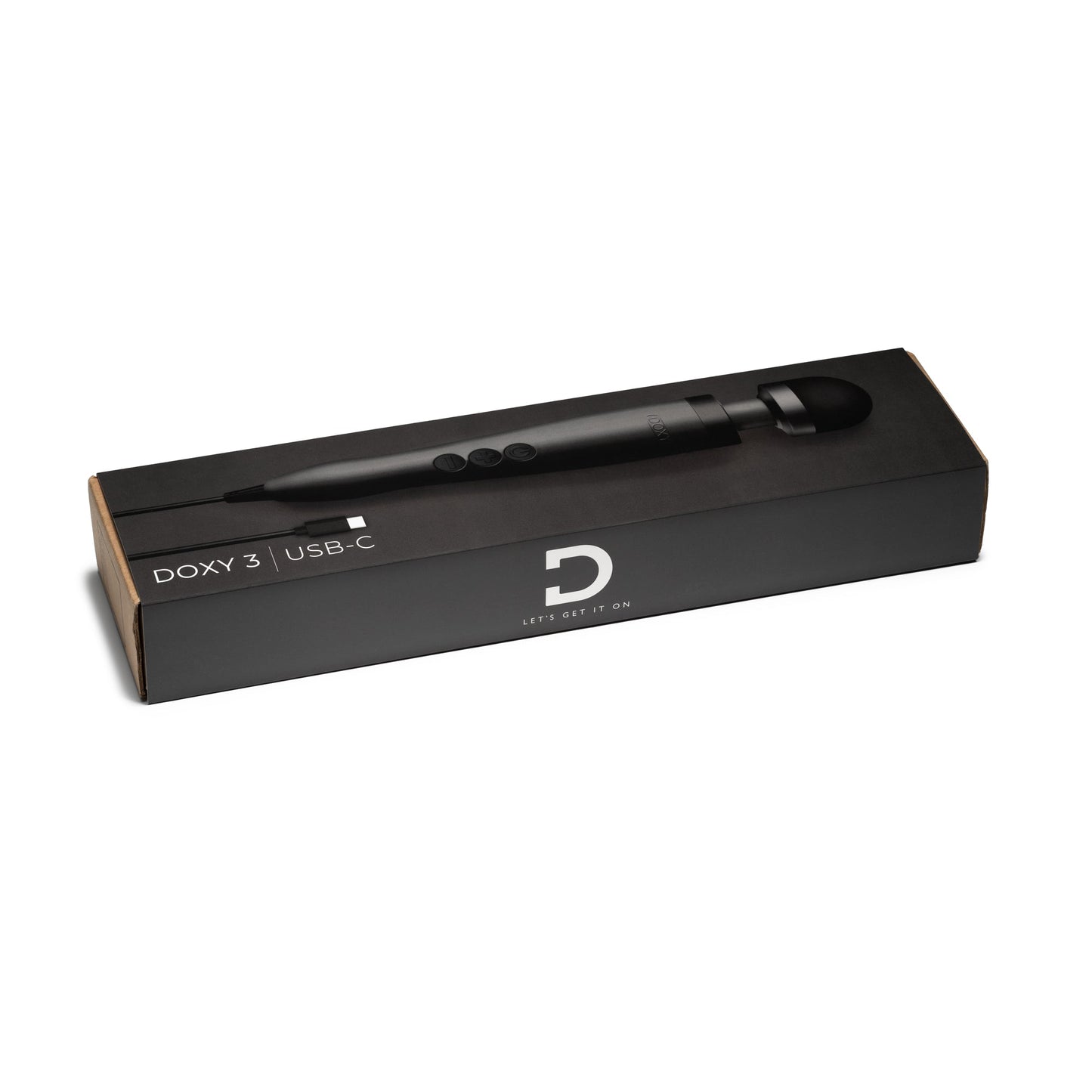 3 USB-C - Matte Black – Rechargeable, Discreet, Intimate Wellness Accessory – Quiet, Rechargeable, Waterproof, Couples & Solo Use, Discreet Intimate Wellness Accessory