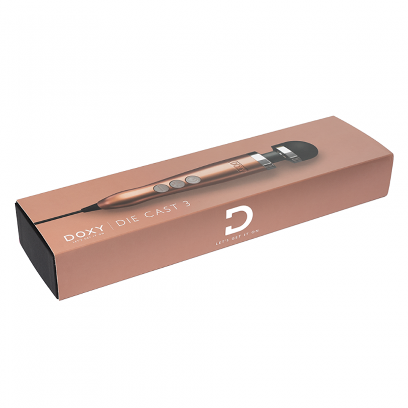 Die Cast 3 - Rose Gold – Rechargeable, Discreet, Intimate Wellness Accessory – Quiet, Rechargeable, Waterproof, Couples & Solo Use, Discreet Intimate Wellness Accessory