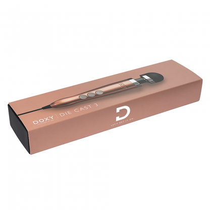 Die Cast 3 - Rose Gold – Rechargeable, Discreet, Intimate Wellness Accessory – Quiet, Rechargeable, Waterproof, Couples & Solo Use, Discreet Intimate Wellness Accessory