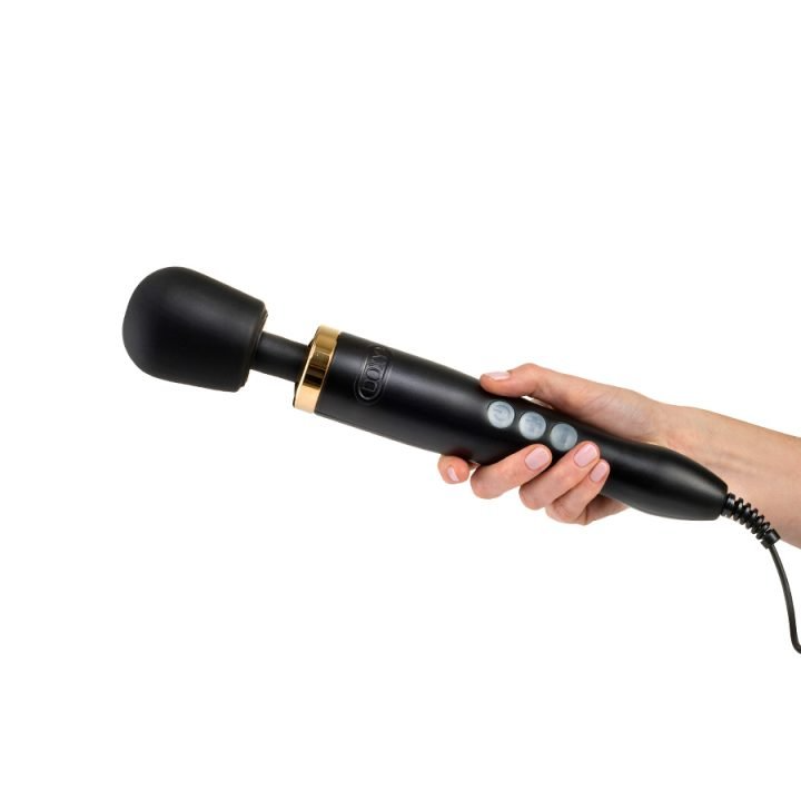 Die Cast - Matte Black / Gold – Rechargeable, Discreet, Intimate Wellness Accessory – Quiet, Rechargeable, Waterproof, Couples & Solo Use, Discreet Intimate Wellness Accessory