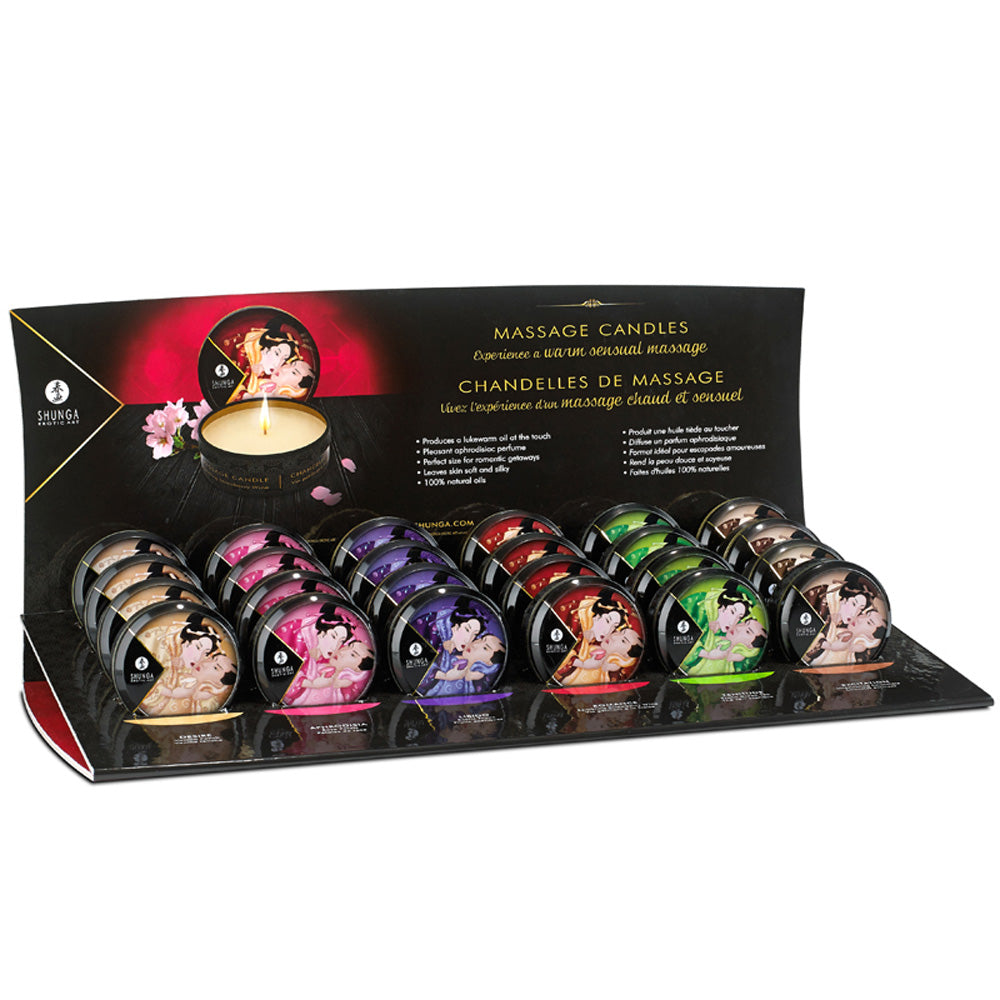 Mini Massage Candle 30 ml / 1 oz - Display with 24 small candles