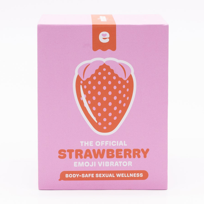 Strawberry Emojibator – Rechargeable, Discreet, Intimate Wellness Accessory – Quiet, Rechargeable, Waterproof, Couples & Solo Use, Discreet Intimate Wellness Accessory