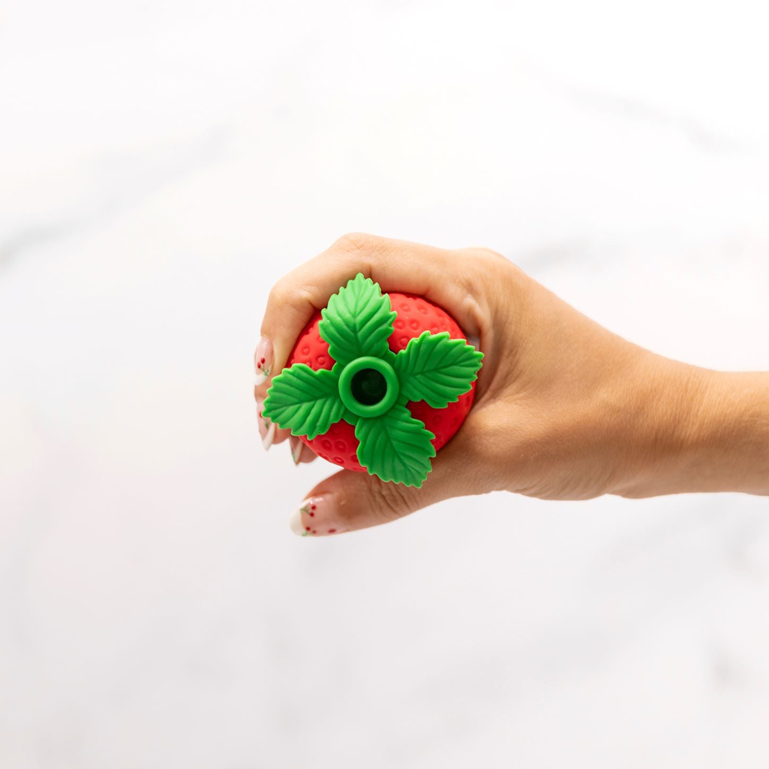 Strawberry Emojibator – Rechargeable, Discreet, Intimate Wellness Accessory – Quiet, Rechargeable, Waterproof, Couples & Solo Use, Discreet Intimate Wellness Accessory