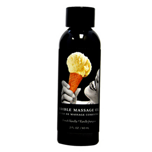 Edible Massage Oil Vanilla 2 fl oz / 60 ml – Rechargeable, Discreet, Intimate Wellness Accessory – Quiet, Rechargeable, Waterproof, Couples & Solo Use, Discreet Intimate Wellness Accessory