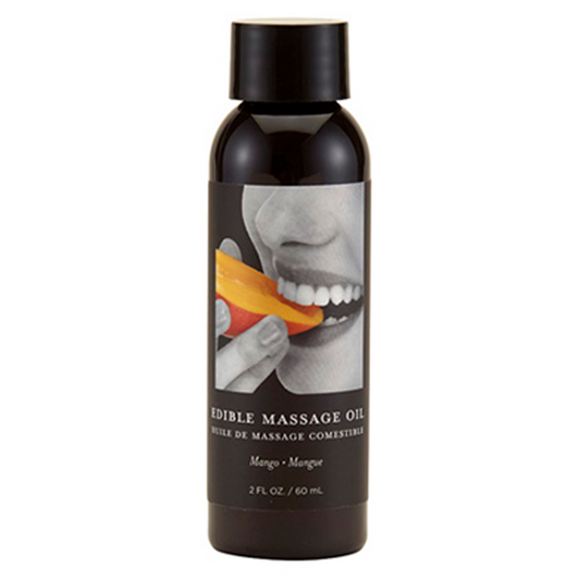 Edible Massage Oil Mango 2 fl oz / 60 ml – Rechargeable, Discreet, Intimate Wellness Accessory – Quiet, Rechargeable, Waterproof, Couples & Solo Use, Discreet Intimate Wellness Accessory