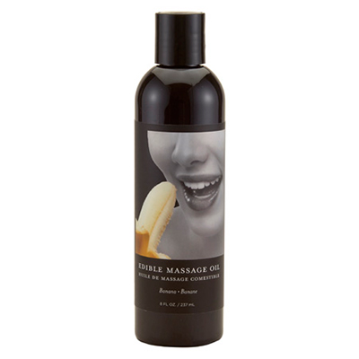 Edible Massage Oil Banana 8 fl oz / 237 ml – Rechargeable, Discreet, Intimate Wellness Accessory – Quiet, Rechargeable, Waterproof, Couples & Solo Use, Discreet Intimate Wellness Accessory