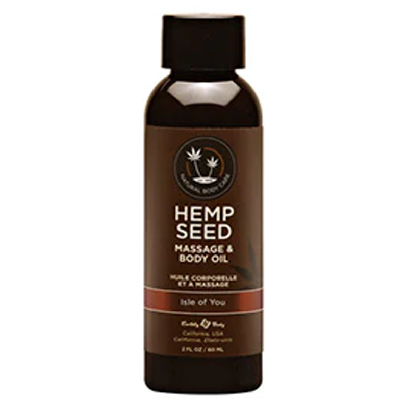 Hemp Seed Massage & Body Oil Isle of You 2 fl oz / 60 ml – Rechargeable, Discreet, Intimate Wellness Accessory – Quiet, Rechargeable, Waterproof, Couples & Solo Use, Discreet Intimate Wellness Accessory
