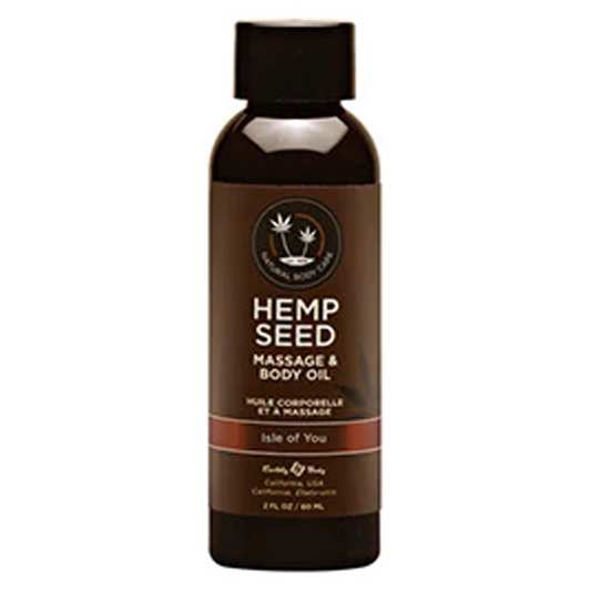 Hemp Seed Massage & Body Oil Isle of You 2 fl oz / 60 ml – Rechargeable, Discreet, Intimate Wellness Accessory – Quiet, Rechargeable, Waterproof, Couples & Solo Use, Discreet Intimate Wellness Accessory
