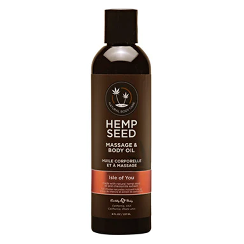 Hemp Seed Massage & Body Oil Isle of You 8 fl oz / 237 ml – Rechargeable, Discreet, Intimate Wellness Accessory – Quiet, Rechargeable, Waterproof, Couples & Solo Use, Discreet Intimate Wellness Accessory