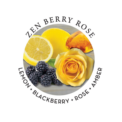 Massage Oil Zen Berry Rose 2 fl oz / 60 ml – Rechargeable, Discreet, Intimate Wellness Accessory – Quiet, Rechargeable, Waterproof, Couples & Solo Use, Discreet Intimate Wellness Accessory