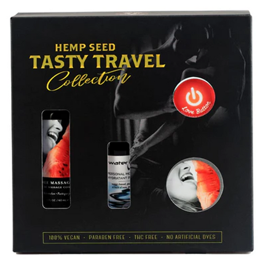 Tasty Travel Gift Set (2 oz, Watermelon Scent) – Rechargeable, Discreet, Intimate Wellness Accessory – Quiet, Rechargeable, Waterproof, Couples & Solo Use, Discreet Intimate Wellness Accessory