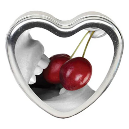 Edible Massage Candle Cherry 4 oz / 113 g – Rechargeable, Discreet, Intimate Wellness Accessory – Quiet, Rechargeable, Waterproof, Couples & Solo Use, Discreet Intimate Wellness Accessory