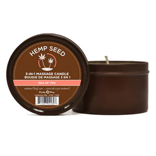 3-in-1 Massage Candle Isle of You 6 oz / 170 g – Rechargeable, Discreet, Intimate Wellness Accessory – Quiet, Rechargeable, Waterproof, Couples & Solo Use, Discreet Intimate Wellness Accessory