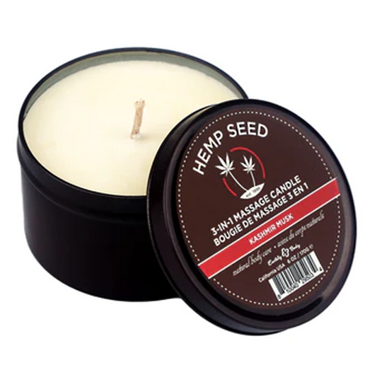 3-in-1 Massage Candle Kashmir Musk 6 oz / 170 g – Rechargeable, Discreet, Intimate Wellness Accessory – Quiet, Rechargeable, Waterproof, Couples & Solo Use, Discreet Intimate Wellness Accessory