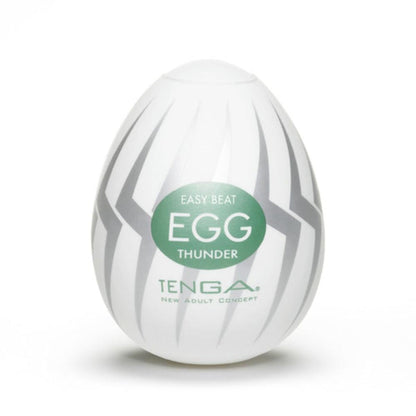 Tenga Egg Thunder Male solo massager – Rechargeable, Discreet, Intimate Wellness Accessory – Quiet, Rechargeable, Waterproof, Couples & Solo Use, Discreet Intimate Wellness Accessory