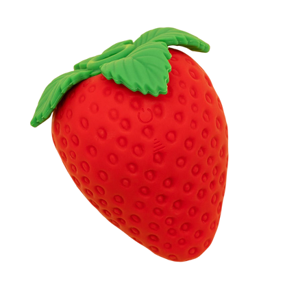Strawberry Emojibator – Rechargeable, Discreet, Intimate Wellness Accessory – Quiet, Rechargeable, Waterproof, Couples & Solo Use, Discreet Intimate Wellness Accessory