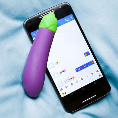 Eggplant Emojibator – Rechargeable, Discreet, Intimate Wellness Accessory – Quiet, Rechargeable, Waterproof, Couples & Solo Use, Discreet Intimate Wellness Accessory