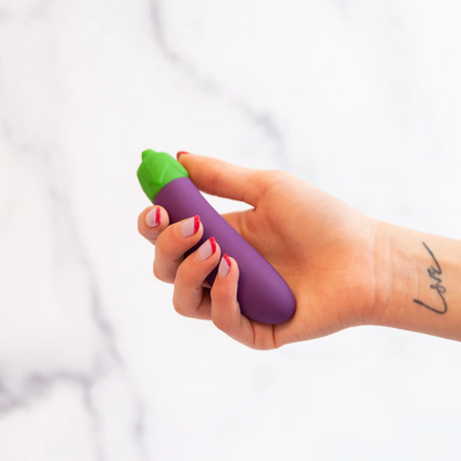 Eggplant Emojibator – Rechargeable, Discreet, Intimate Wellness Accessory – Quiet, Rechargeable, Waterproof, Couples & Solo Use, Discreet Intimate Wellness Accessory