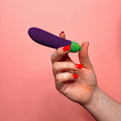Eggplant Emojibator – Rechargeable, Discreet, Intimate Wellness Accessory – Quiet, Rechargeable, Waterproof, Couples & Solo Use, Discreet Intimate Wellness Accessory