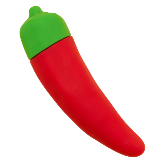 Chili Pepper Emojibator – Rechargeable, Discreet, Intimate Wellness Accessory – Quiet, Rechargeable, Waterproof, Couples & Solo Use, Discreet Intimate Wellness Accessory