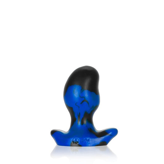 ERGO, buttplug - BLACK POLICE BLUE SWIRL - SMALL – Rechargeable, Discreet, Intimate Wellness Accessory – Quiet, Rechargeable, Waterproof, Couples & Solo Use, Discreet Intimate Wellness Accessory