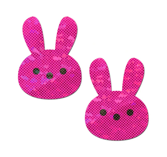 Glittery Pink Marshmallow Easter Bunny* – Rechargeable, Discreet, Intimate Wellness Accessory – Quiet, Rechargeable, Waterproof, Couples & Solo Use, Discreet Intimate Wellness Accessory