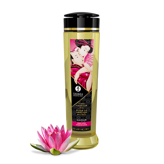 Massage Oils - Amour / Sweet Lotus – Rechargeable, Discreet, Intimate Wellness Accessory – Quiet, Rechargeable, Waterproof, Couples & Solo Use, Discreet Intimate Wellness Accessory